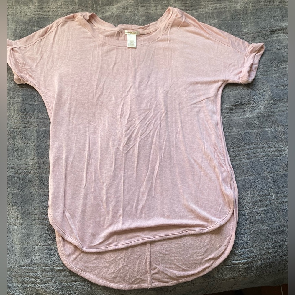 Basic essential thick pink top
